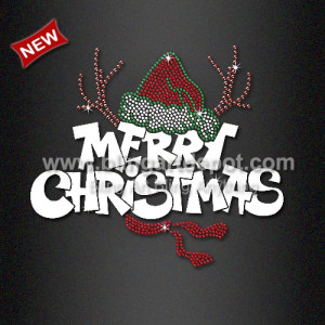 Amazing Ion On Merry Christmas Rhinestone Transfers